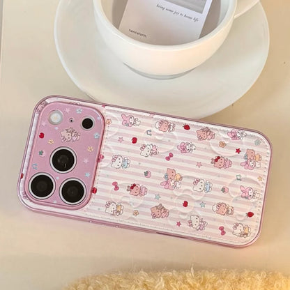 Cute Melody Kitty Fashion Leather Phone Case For iPhone