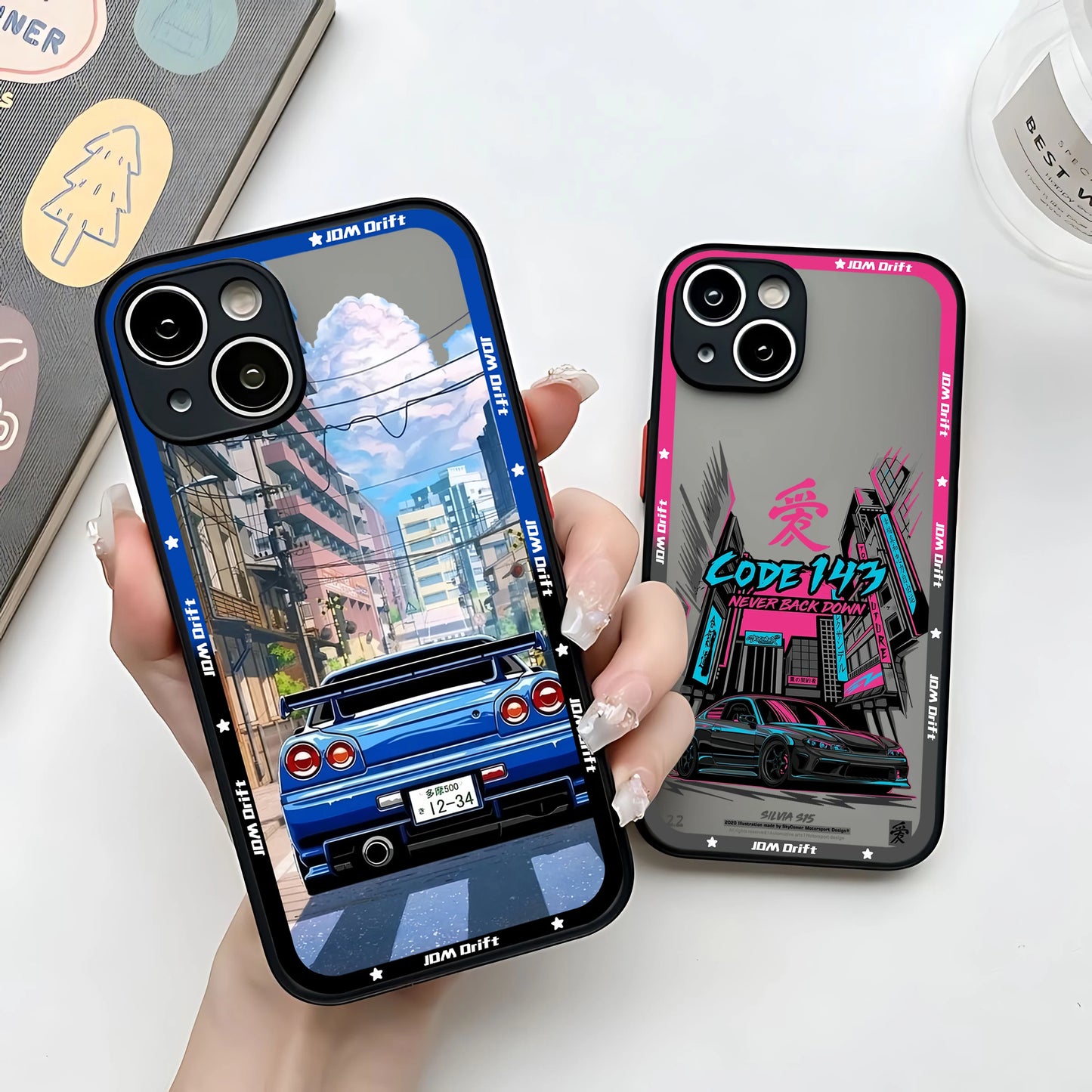 Sports Racing JDM Drift Car Phone Case For iPhone