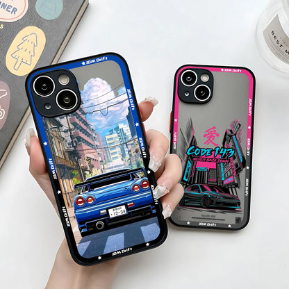 Sports Racing JDM Drift Car Phone Case For iPhone