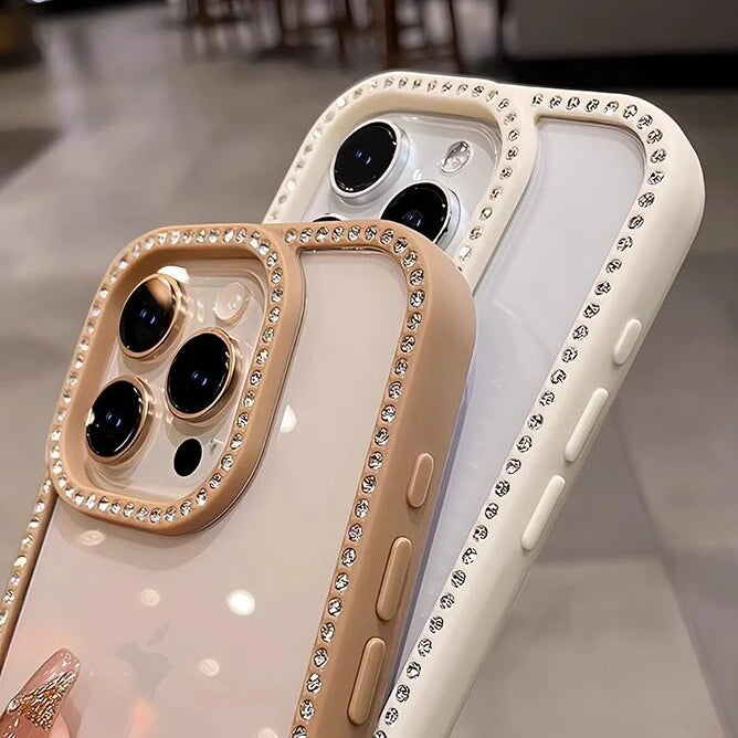 Luxury Glitter Diamond Transparent Case For iPhone