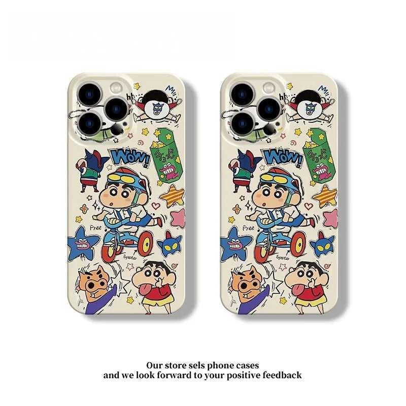 Bicycle Crayon Shin-Chan Phone Case For iPhone