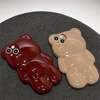 Glitter Bear Cute Phone Case