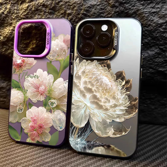 White Lotus Phone Case For iPhone