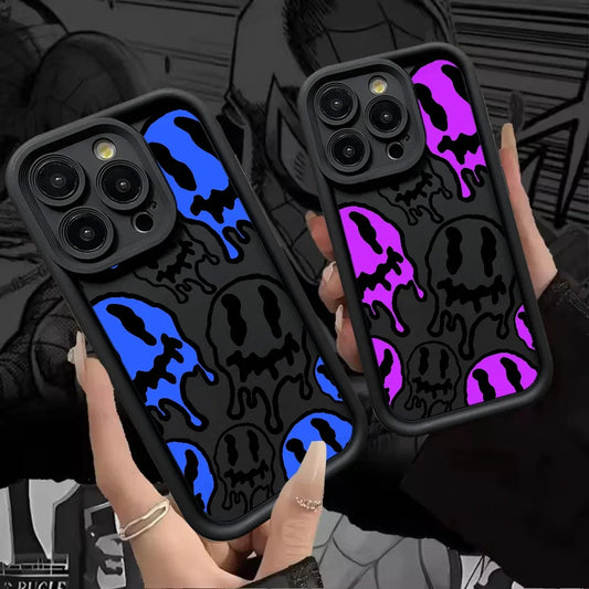 Funny Ghost Face Phone Case Silicone For iPhone