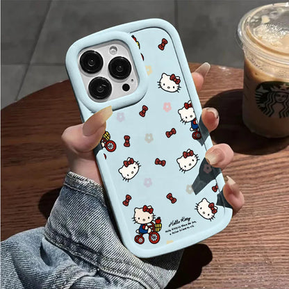 Hello Kitty Bicycle Cartoon Phone Case For iPhone