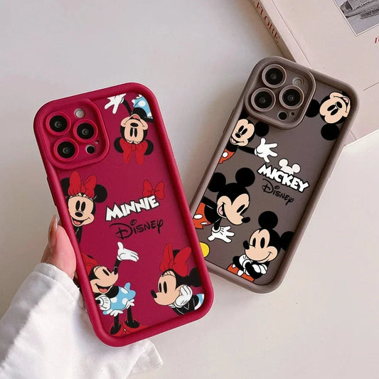 Disney Mickey Minnie Mouse Cute Silicone Phone Case For iPhone