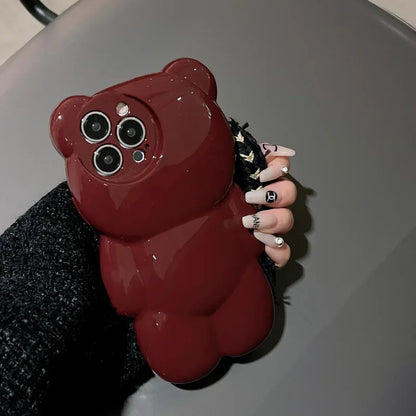 Glitter Bear Cute Phone Case