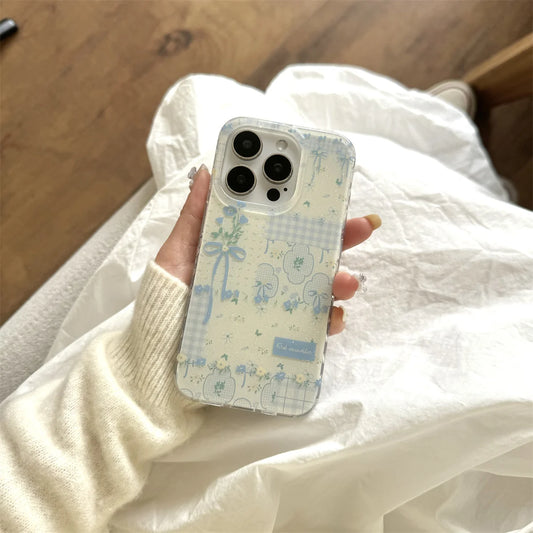 Blue Butterfly Shell Phone Case