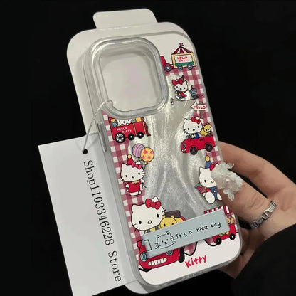 Hello Kitty Red Home Cute Phone Case For iPhone