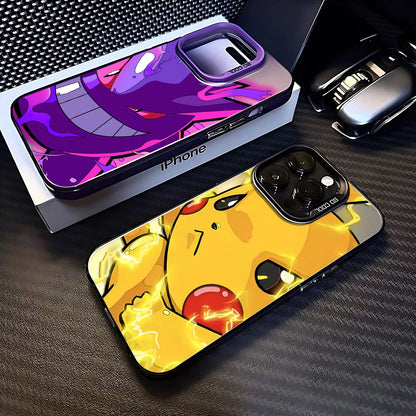 Anime Pokemons Gengars Pikachus Phone Case For iPhone
