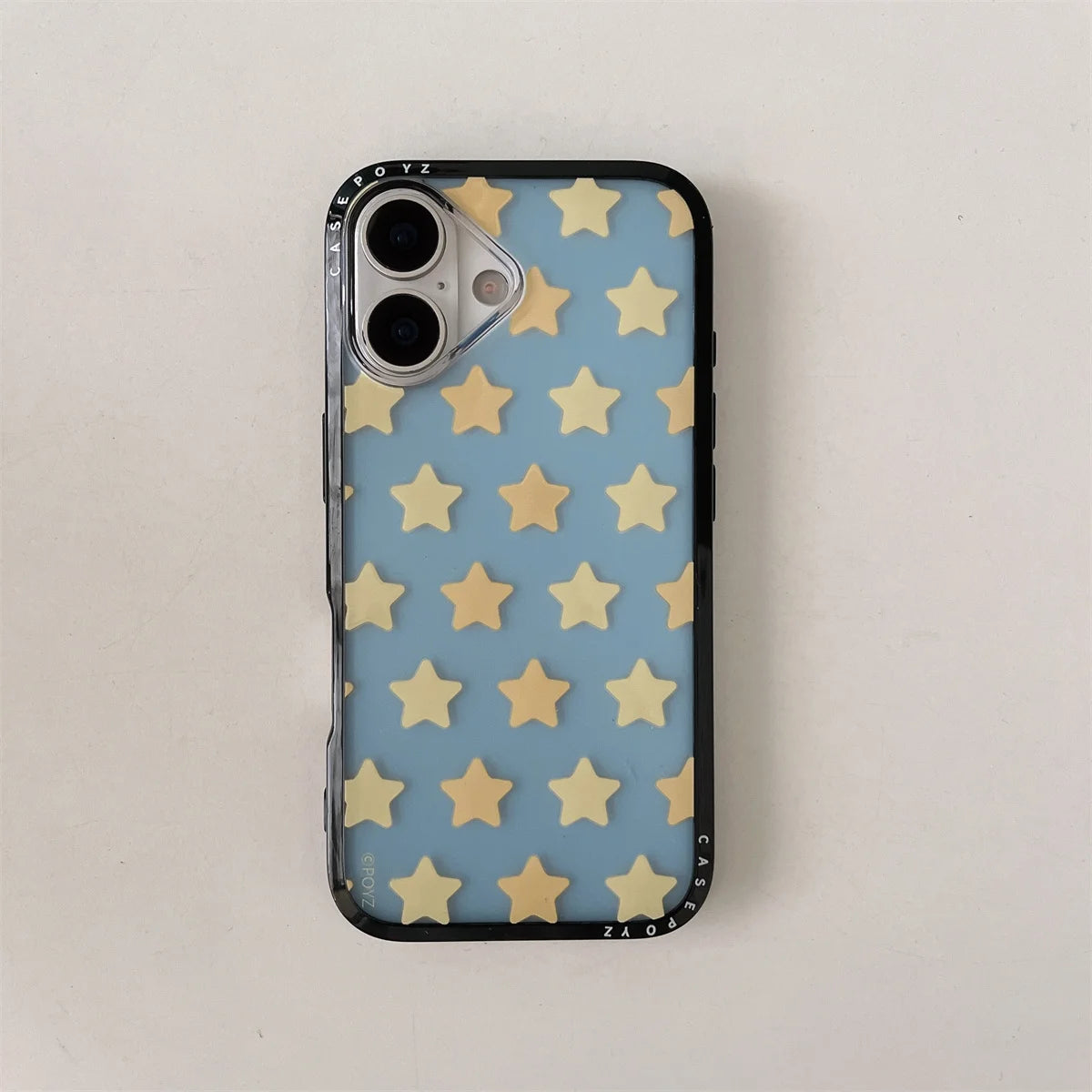 Cute New Yellow Five-Pointed Star Bracket Lanyard Phone Case For iPhone