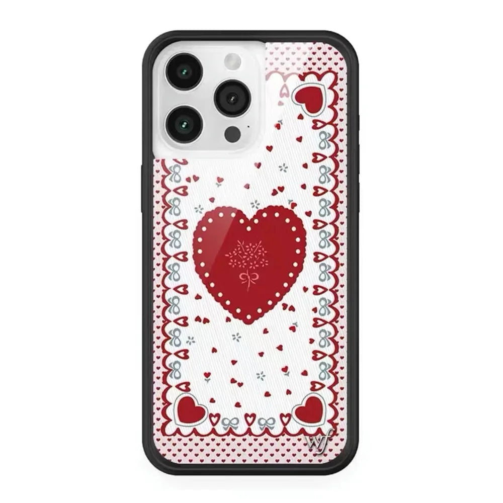 Love Heart Polka Dots Cute Phone Case