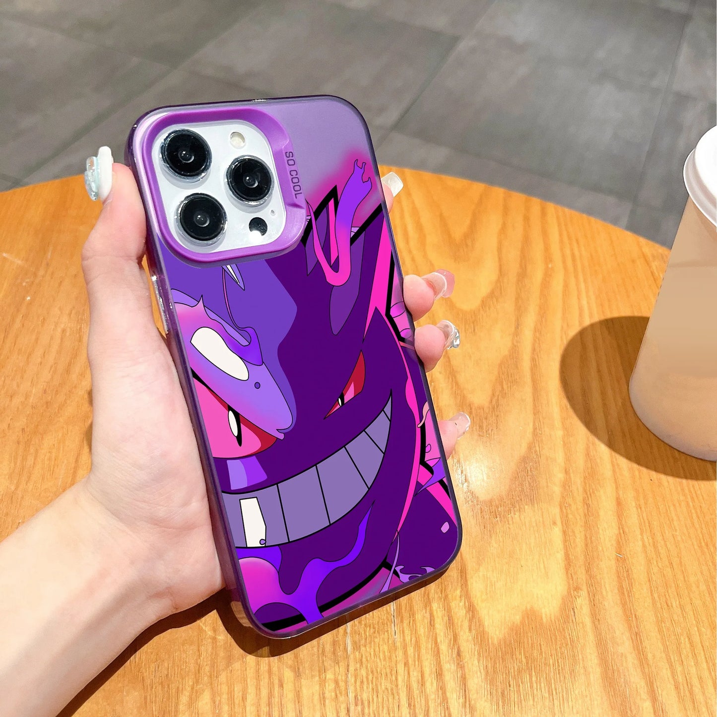Anime Pokemons Gengars Pikachus Phone Case For iPhone
