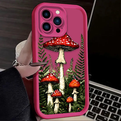Mushroom Aesthetic Printing Phone Case For iPhone