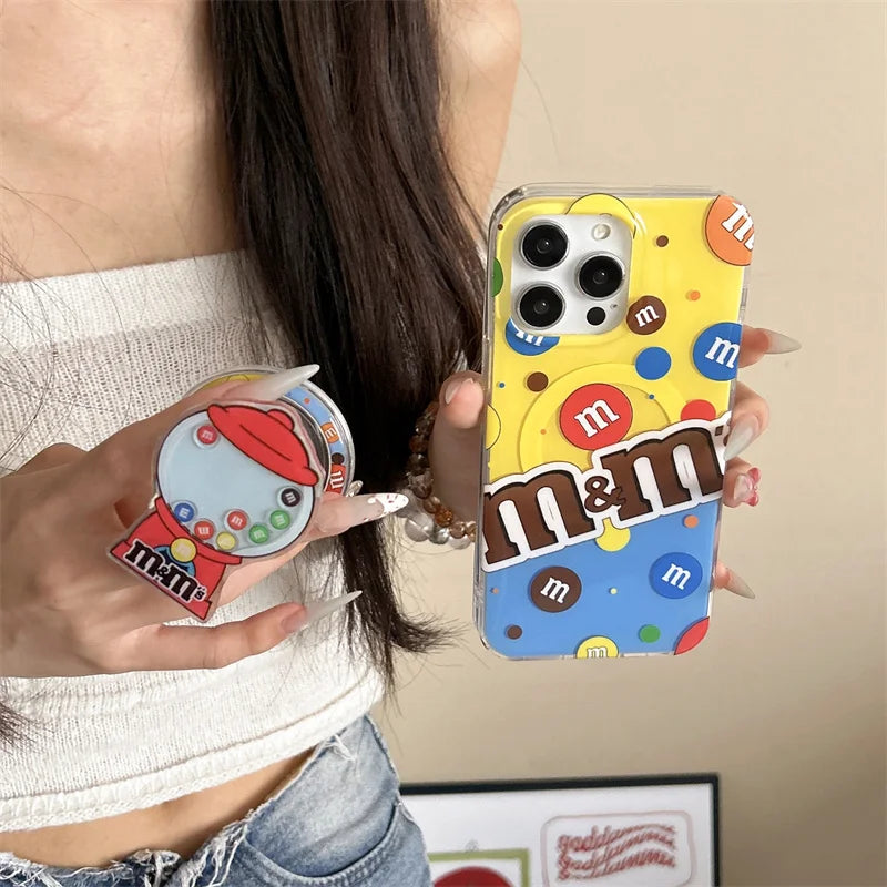 Cute Chocolate Bean Magnetic Phone Case