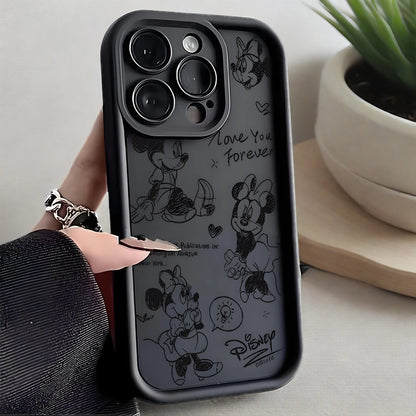 Disney Sketch Minnie Cartoon Phone Case For IPhone