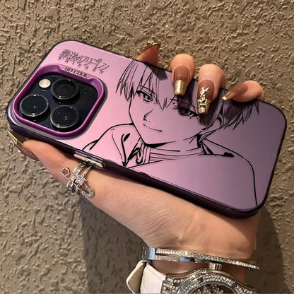 Anime Frieren Couple Hard Plating PC Case For iPhone