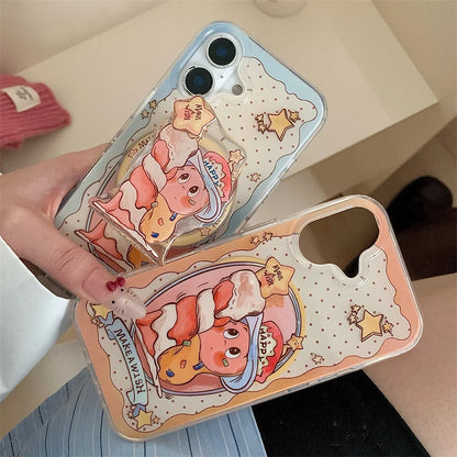 Magnetic Holder Cute Candle Star Phone Case