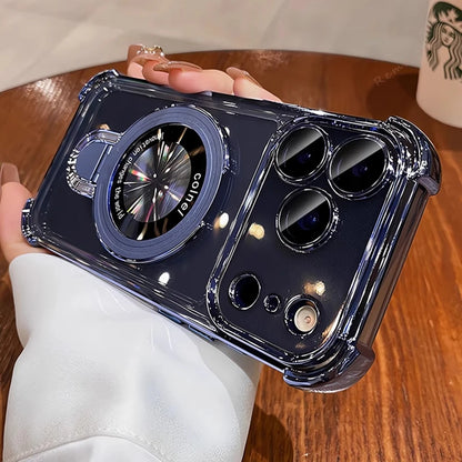Magnetic Stand Phone Case For iPhone