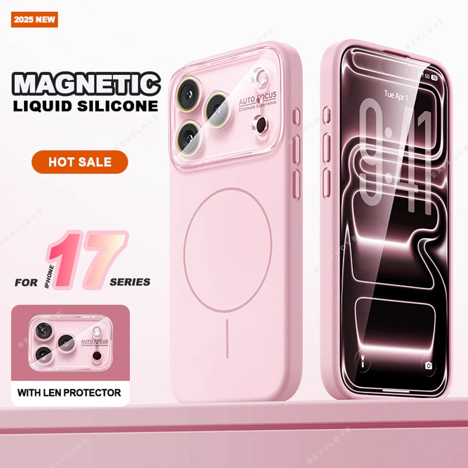 Big Window Magnetic Phone Case For iPhone