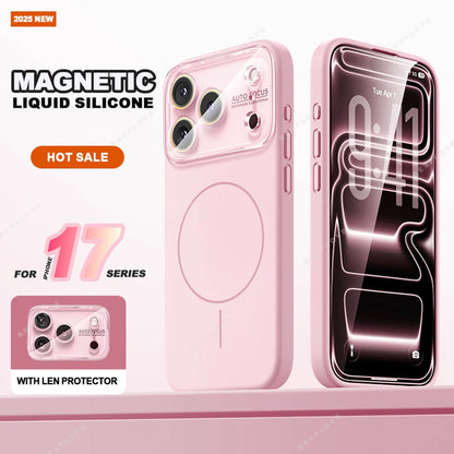 Big Window Magnetic Phone Case For iPhone
