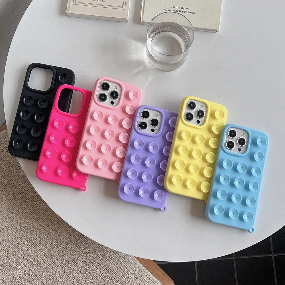Suction Cup Soft Silicone Phone Case