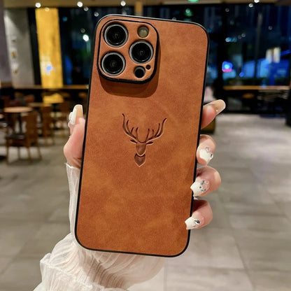 Luxury Cortex Deer Matte Phone Case