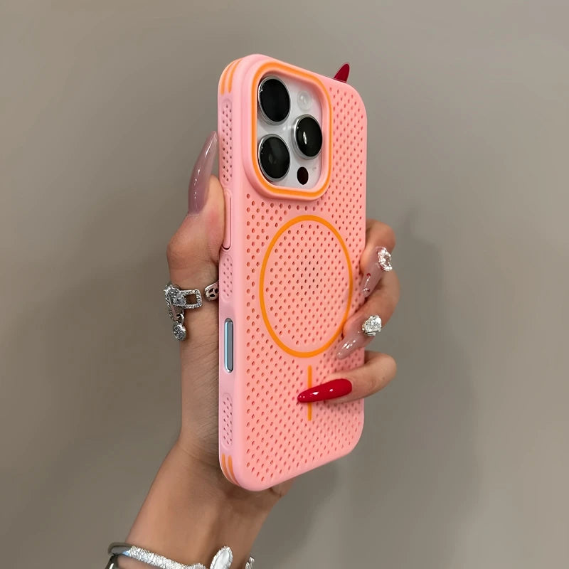Luxury Magsafe Heat Dissipation Candy Phone Case