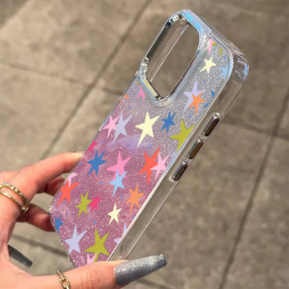 Colorful Stars Phone Case For iPhone