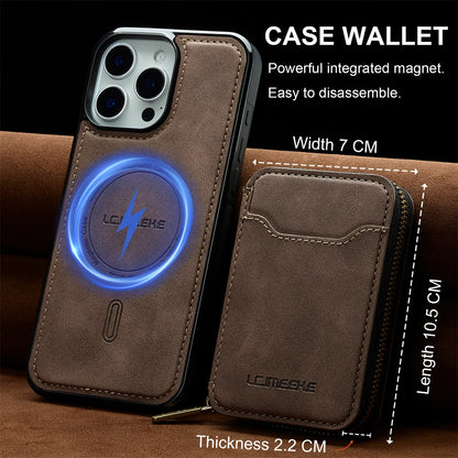 For Magsafe Magnetic Leather Phone Case For iPhone