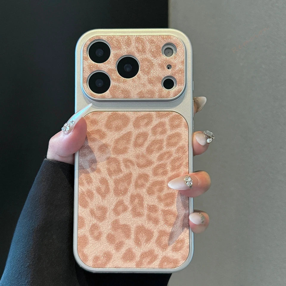 New Big Windows Leopard Phone Case For iPhone