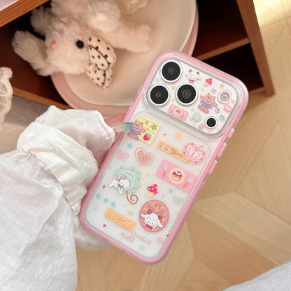 Korean Frosted Cartoon Lamb Pattern illustration Phone Case For iPhone