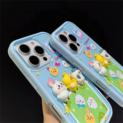 Cute 3D Rabbit Cartoon Phone Case For iPhone