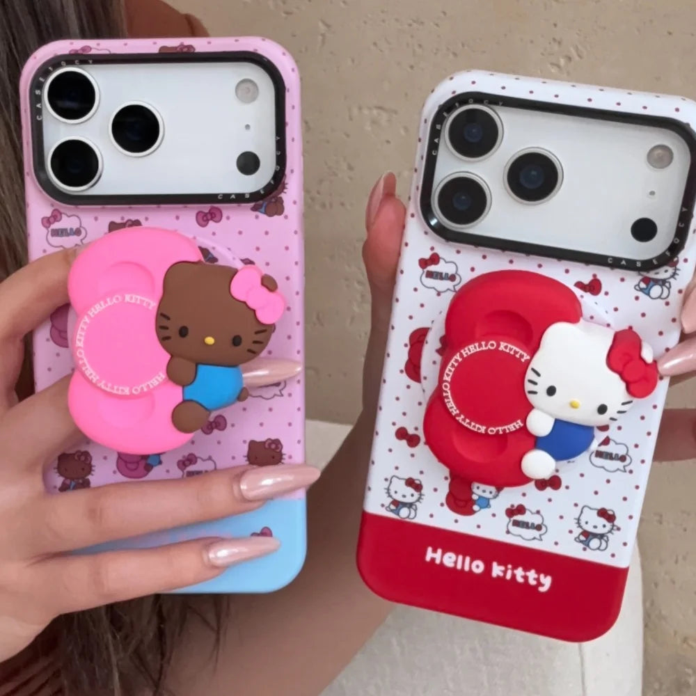 Fashion Cute Kitty Holding Bow Tie Phone Case For iPhone