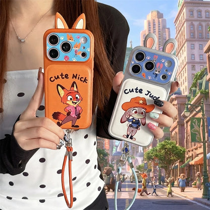 3D Ears Judy Nick iPhone 14 13 Compatible with Phone Case