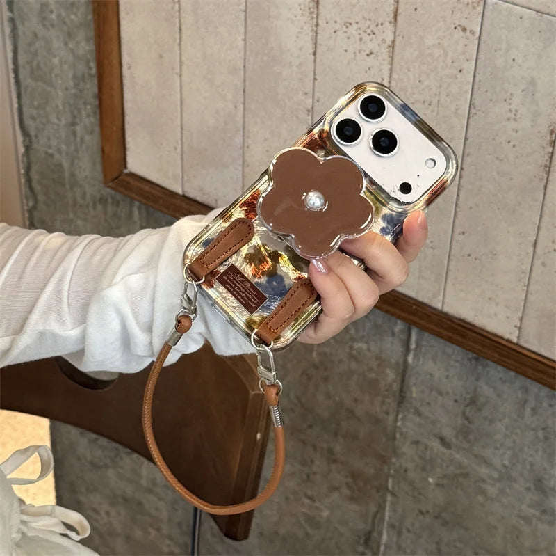 Fashion Oil Painting Flower Phone Case For iPhone