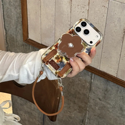 Fashion Oil Painting Flower Phone Case For iPhone