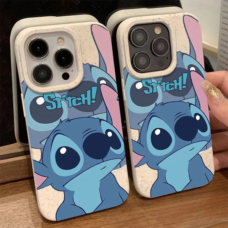 Stitch Big Eye Cute Phone Case For iPhone