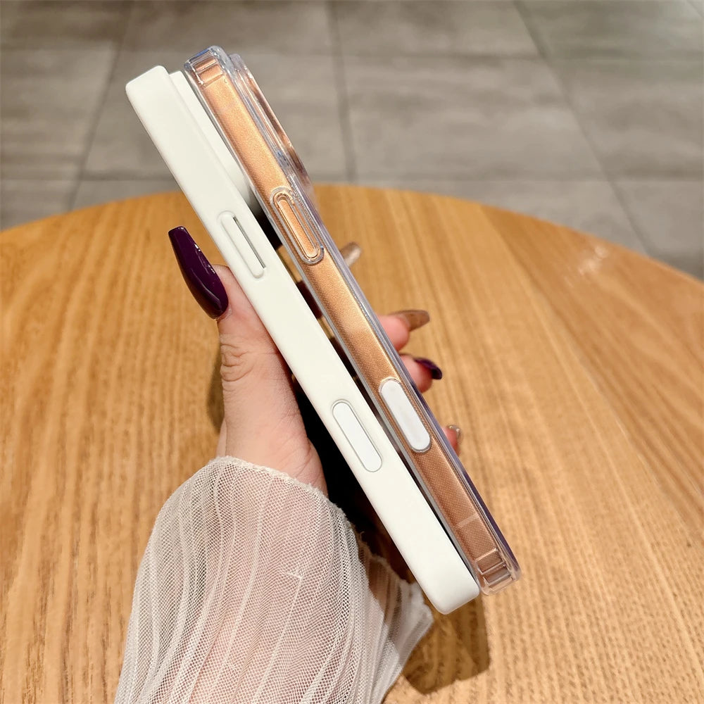 Acrylic Magnetic Translucent Wireless Charging Case For iPhone