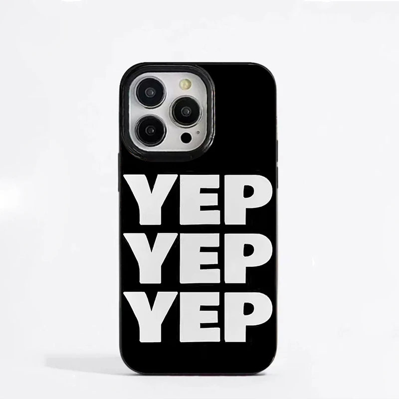 Luxury Personalized Art Black And White Letters Phone Case