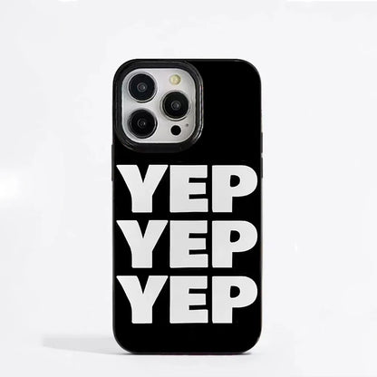 Luxury Personalized Art Black And White Letters Phone Case
