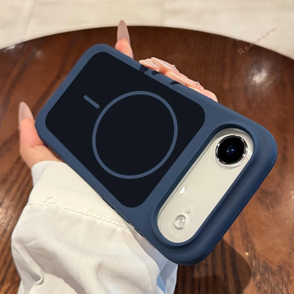 Magnetic Liquid Silicone Phone Case For iPhone