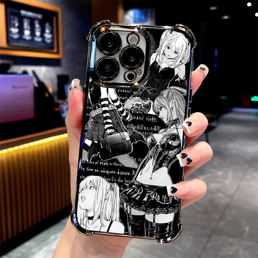Anime Misa Death Note Four Corner Anti Fall Case  For iPhone
