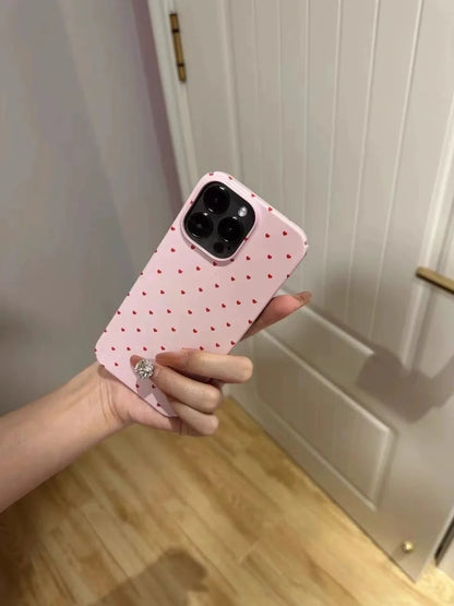 Pink Background Little Heart Phone Case