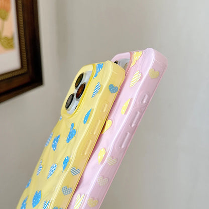 Lovely Heart Love Cute Folds Texture Phone Case
