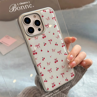 Butterfly Cherry Bow Phone Case