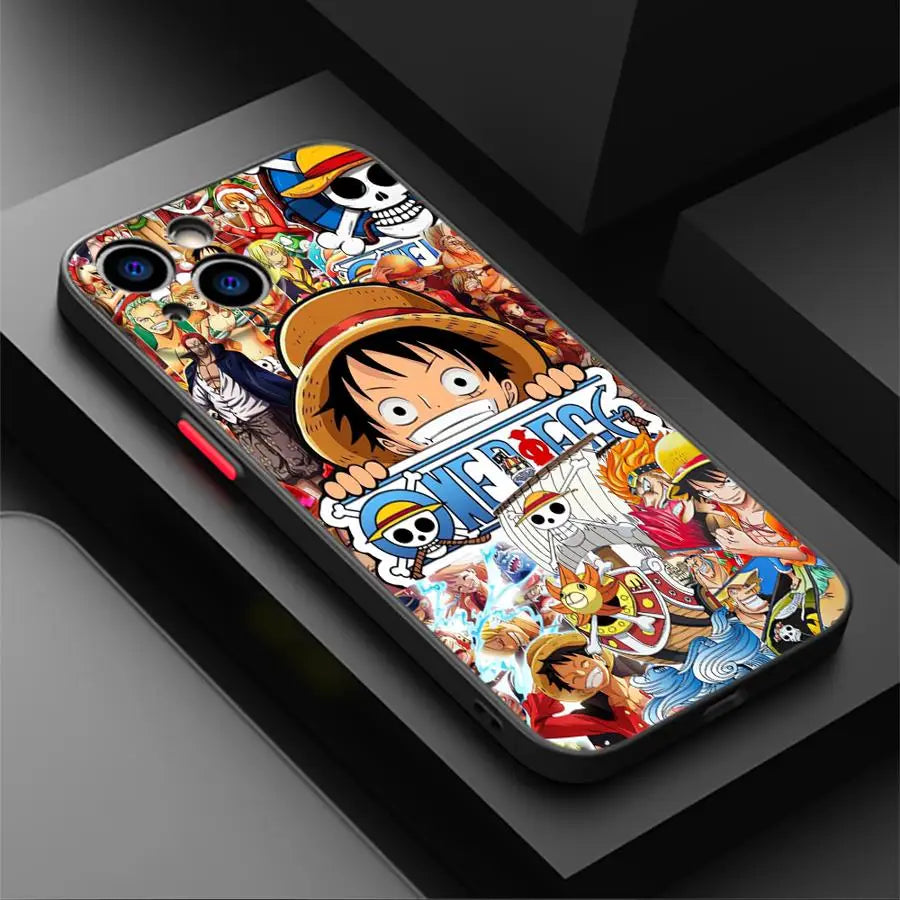 Soft shell Anime One Pieces Phone Case For iPhone