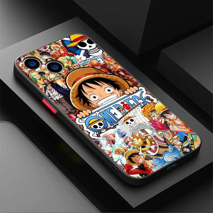 Soft shell Anime One Pieces Phone Case For iPhone