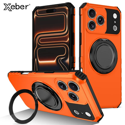 360° Magnetic Bracket Phone Case For iPhone