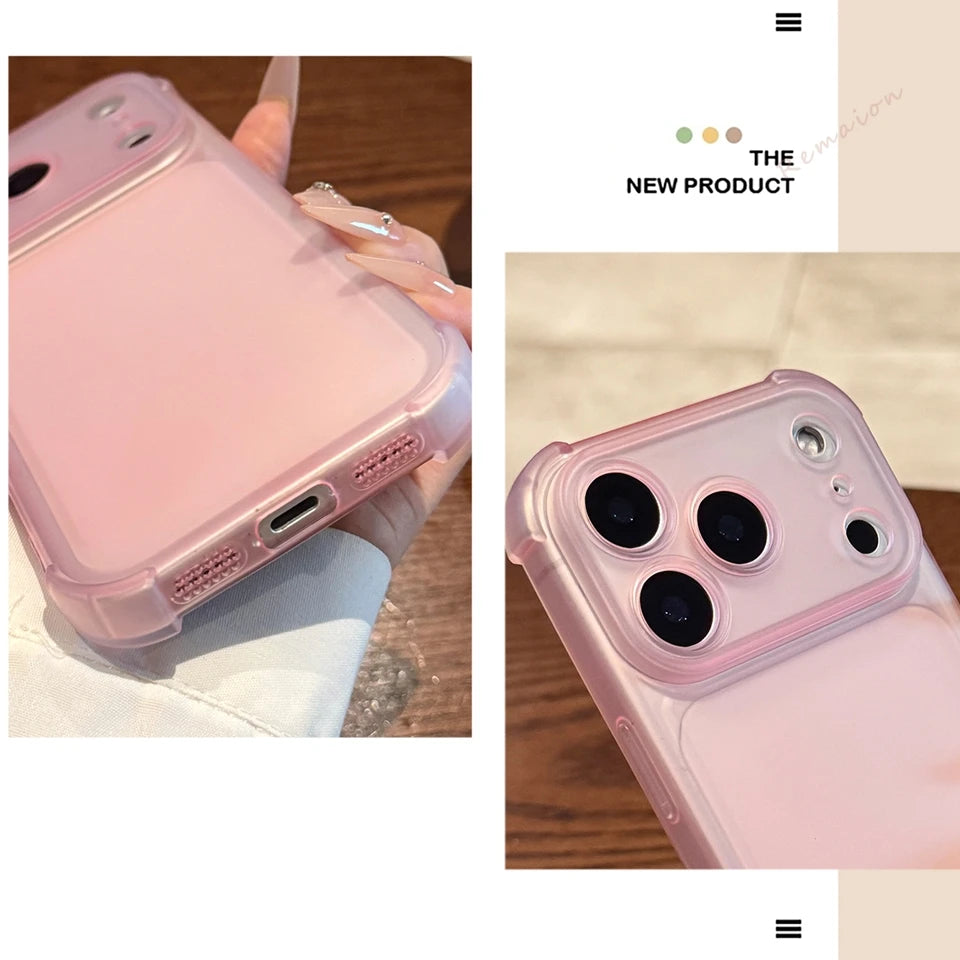 Cute Matte Clear Phone Case For iPhone